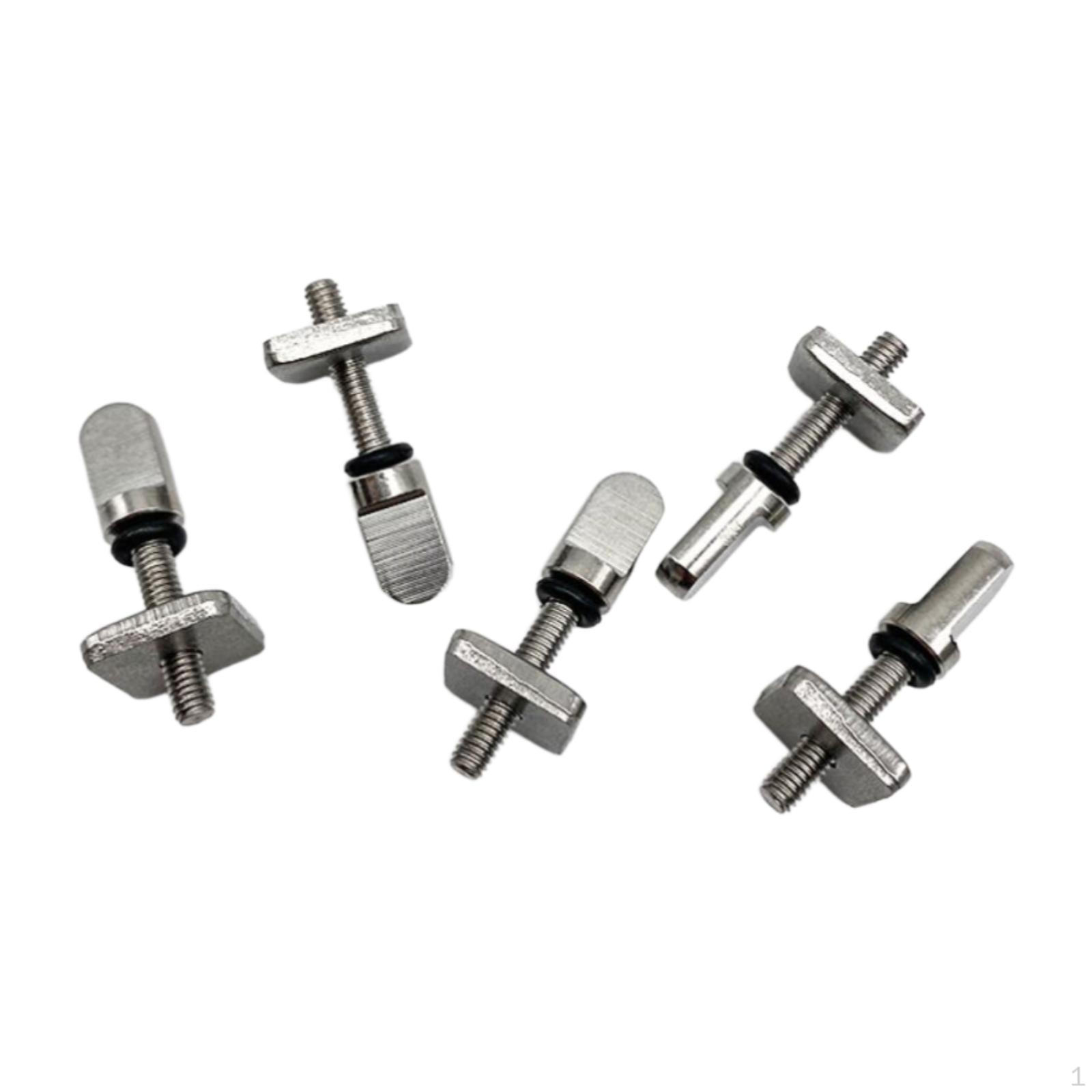 

5x Stainless Steel Fin Screw and Plate Thumb Surtboard Supplies for Longboard Paddleboard