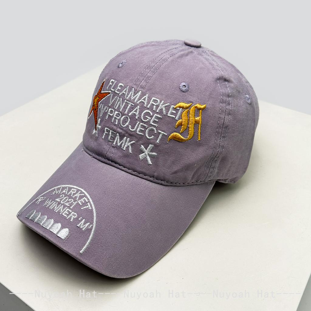 Baseball Simple Stitching Embroidered Star Lettering Alphabet Hip-Hop Women Men Her Him For Fresh Caps Peaked Hats Sunshade Personal Versatile