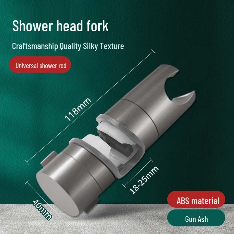Adjustable No-Drill Shower Head Holder with Sliding Sleeve