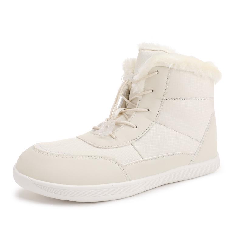 Women's Fleece-Lined Winter Boots, Plus Size, Wide Toe, Thick Cotton, Outdoor Warm Snow Shoes