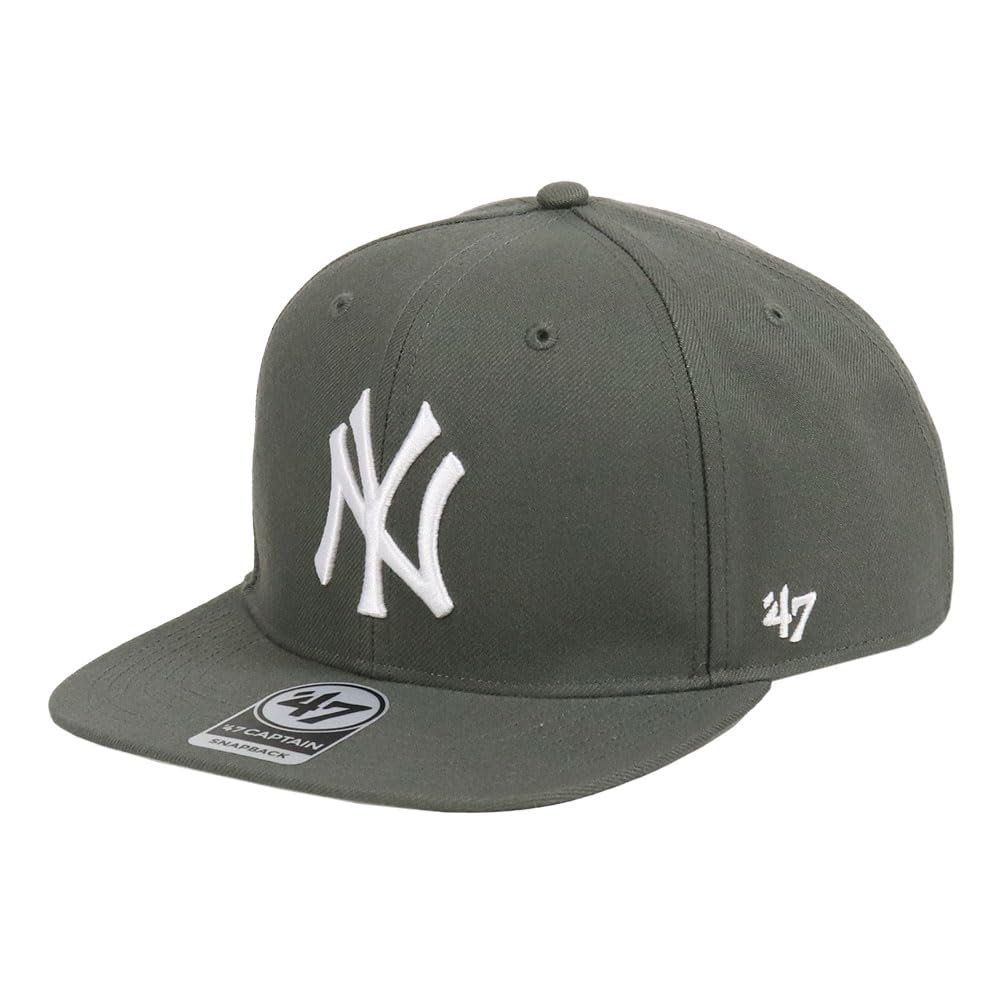 

47 Cap Captain Hat Snapback SURE SHOT CAPTAIN Major League New York Yankees Charcoal Dark Gray Free Size [47 Brand] Мужская Женская B-SRS17WBP-CC