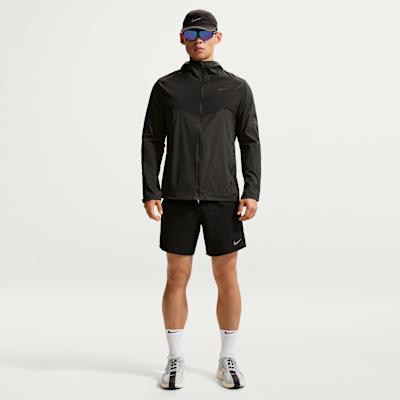Nike Running Jackets Men's Black/Gray Black/Black Hooded Non Detachabl