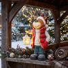 Christmas Decoration, Reindeer with Lantern, LED, Battery-operated, 25.5 X 19.5 X 52 Cm, Red