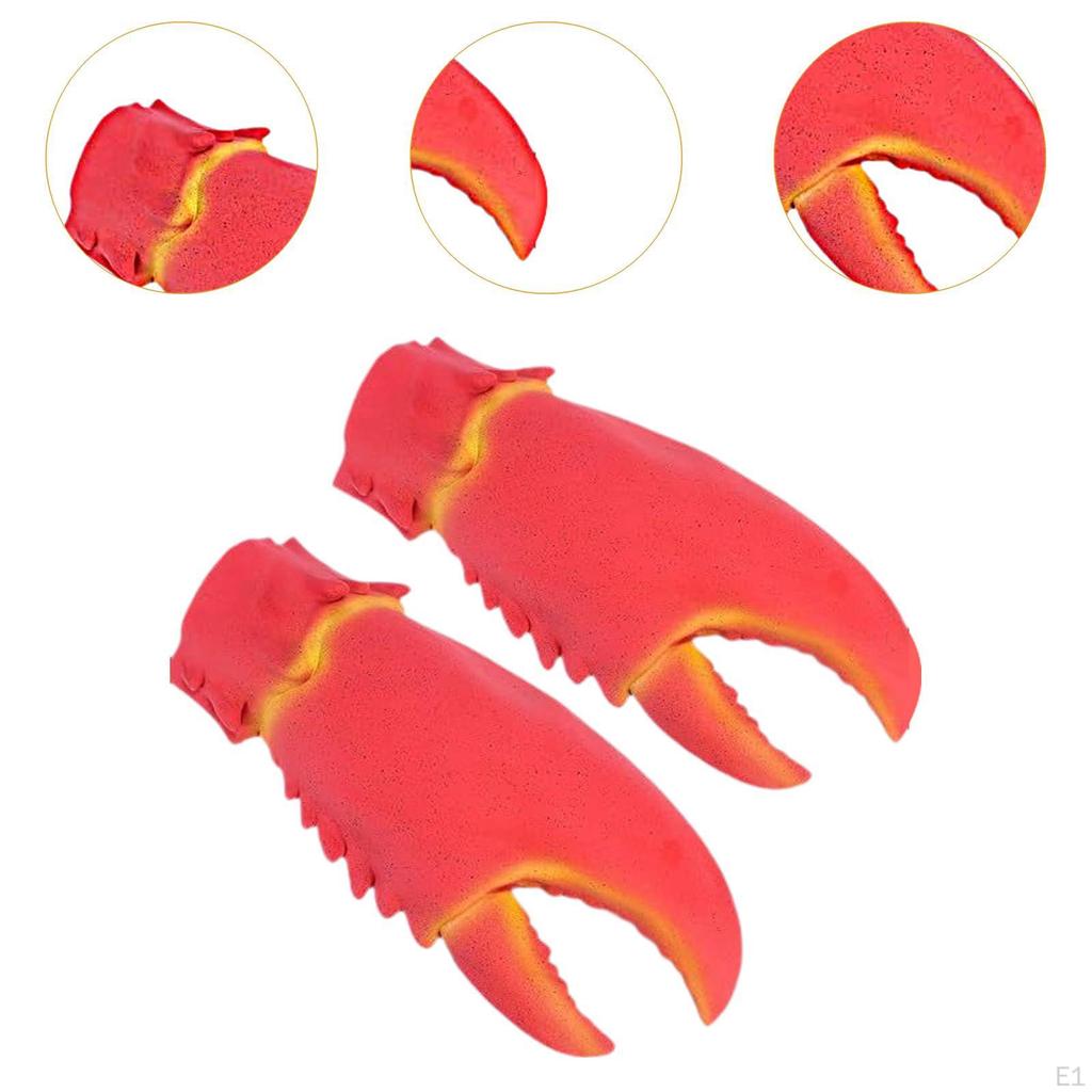 Lobster Claw Gloves Giant Latex Funny Paw for Game Festival Pretend Play
