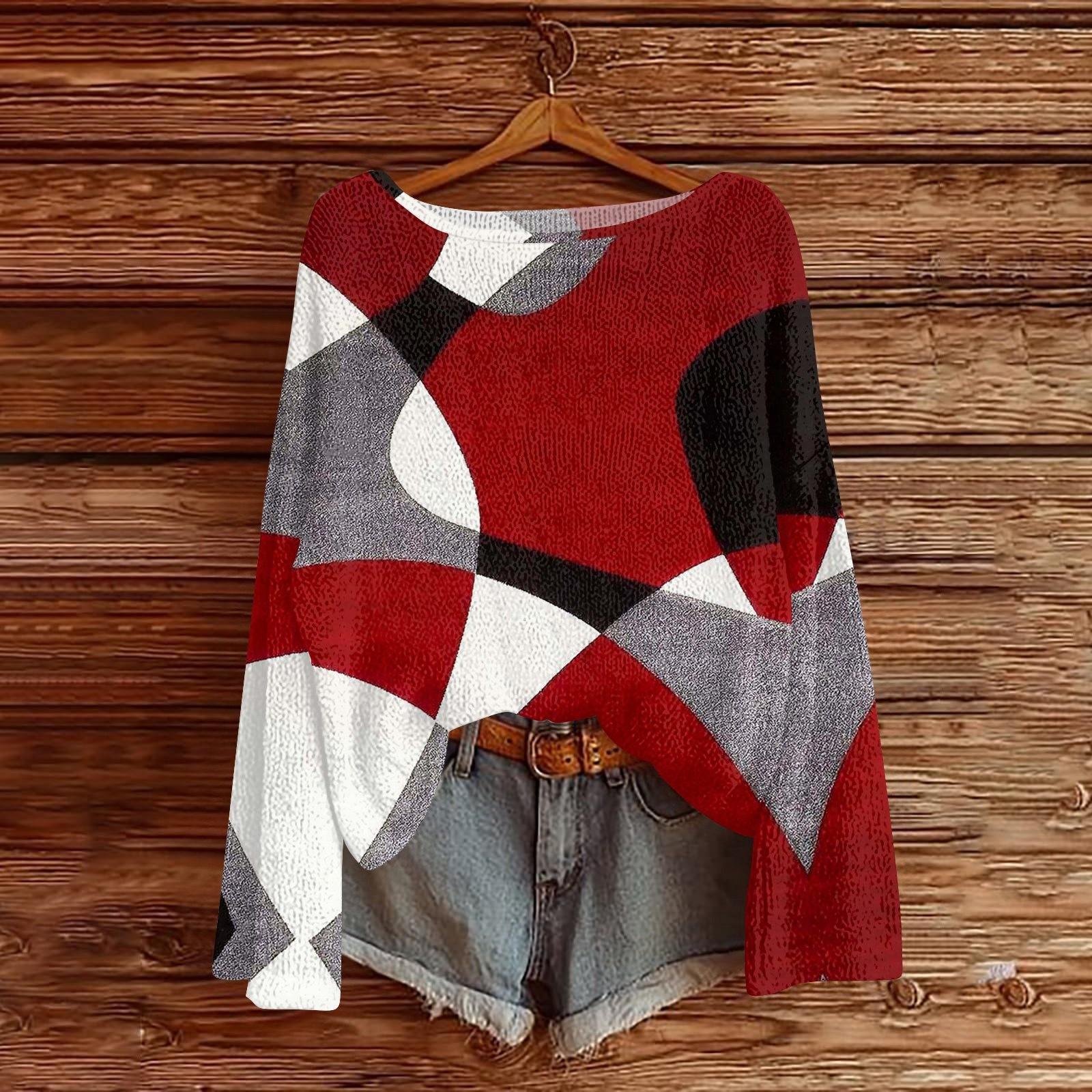 

Свитшоты для детей, мальчиков и девочек, вязаный свитер, симпатичная рубашка, осенний свитер с круглым вырезом, топы 120 винный