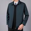 2023 Men's Spring Casual Business Jacket - Middle-Aged Fashion Trend, Turn-Down Collar