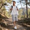 Men Shorts with Drawstring Summer for Men, Multi-Pocket Cargo Adjustable Elastic Skin-friendly Fabric Waistband, Loose Fit Sport Hiking Work