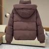 Women's Autumn Winter Thicken Warm Hooded Jacket Ladies Design Short Parkas