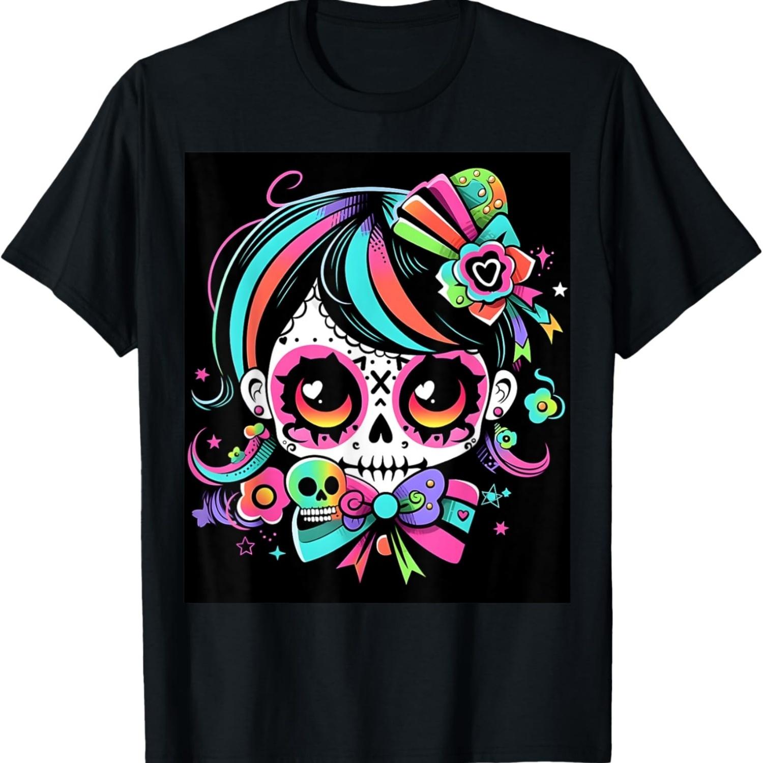 Spine-tingling Halloween Skull Graphic Design Women s Men s T-Shirt S чёрный