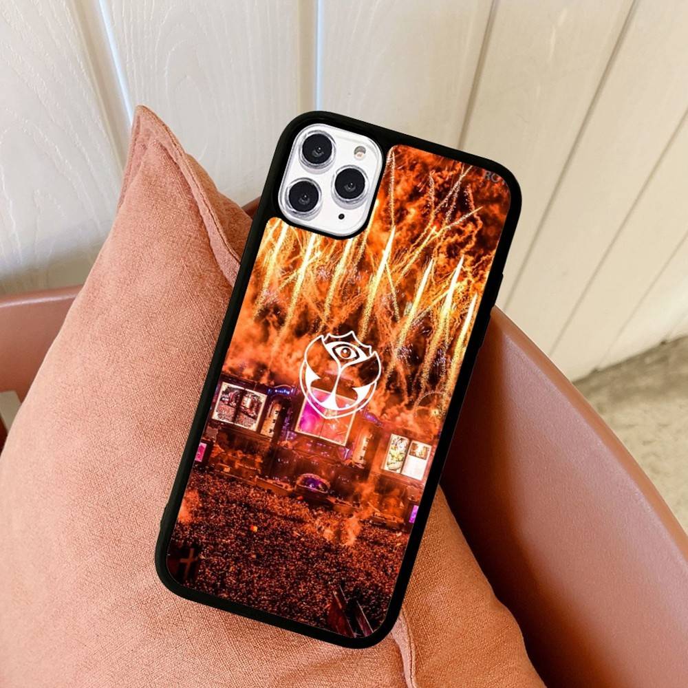 T-tomorrowland Logo Für iPhone 17 16 15 14 13 Pro 12 11 Pro Max Harte PC+TPU Handyhüllen Rückseite