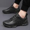 E Classic Walking Shoes Outdoor Low-top Soft-soled Cushioning Leather Sports and Leisure Shoes