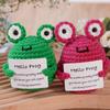 Handmade Knitted Positive Energy Bee Hug Pocket Doll With Affirmation Card Personalized Crochet Bee Doll Home Room Decoration