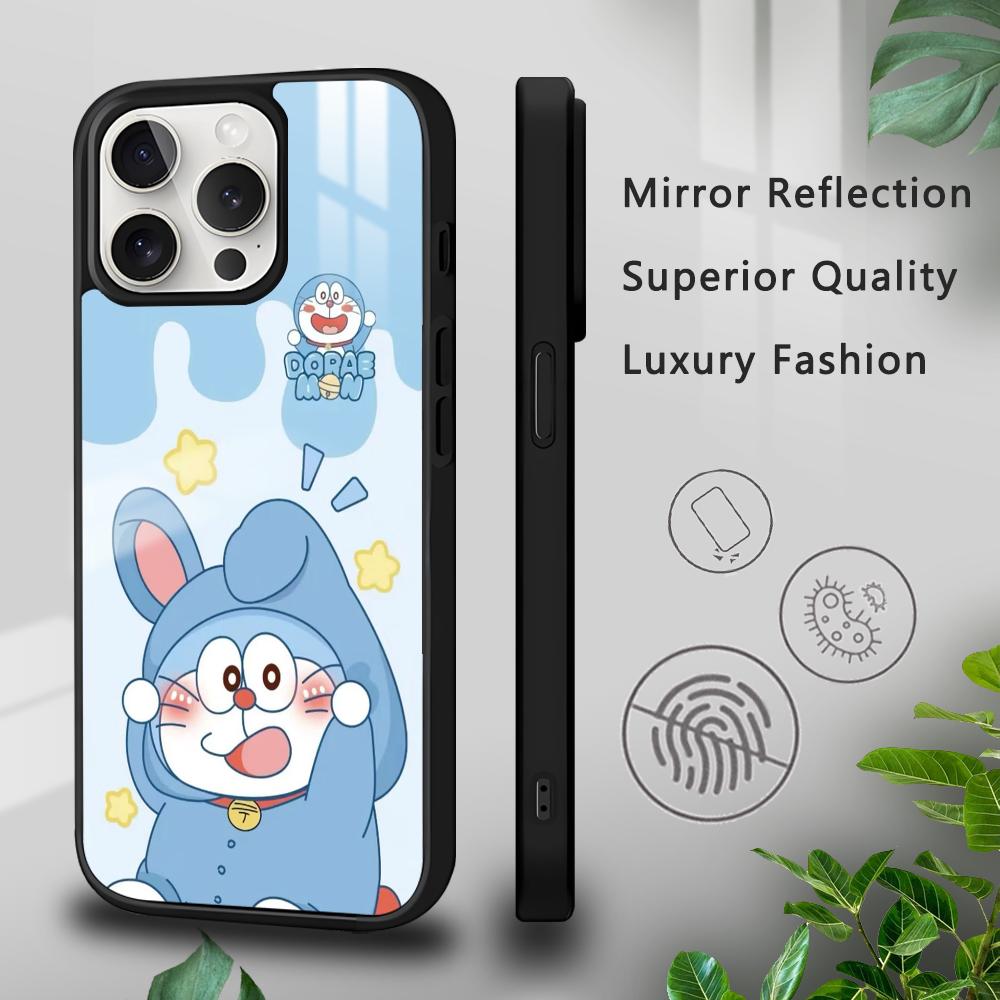 Cartoon D-Doraemon Cute Couple Phone Case For iPhone 16 15 14 13 12 11 Pro Xs Max Mini Plus Celulares Hard Funda