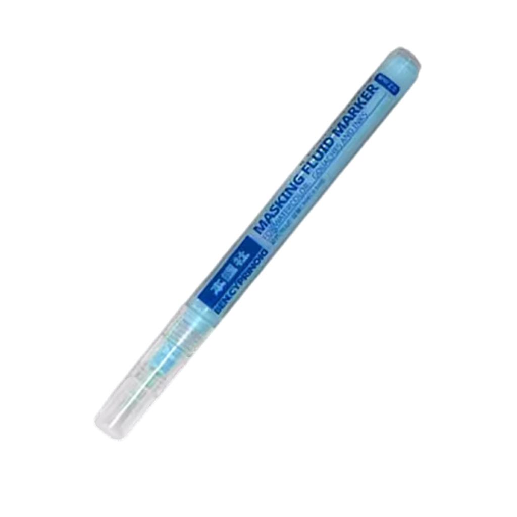 White/Blue Watercolor Masking Fluid Mark Pen 0.7/3mm Masking Fluid Marker Art Supplies Perfect for Artists Students