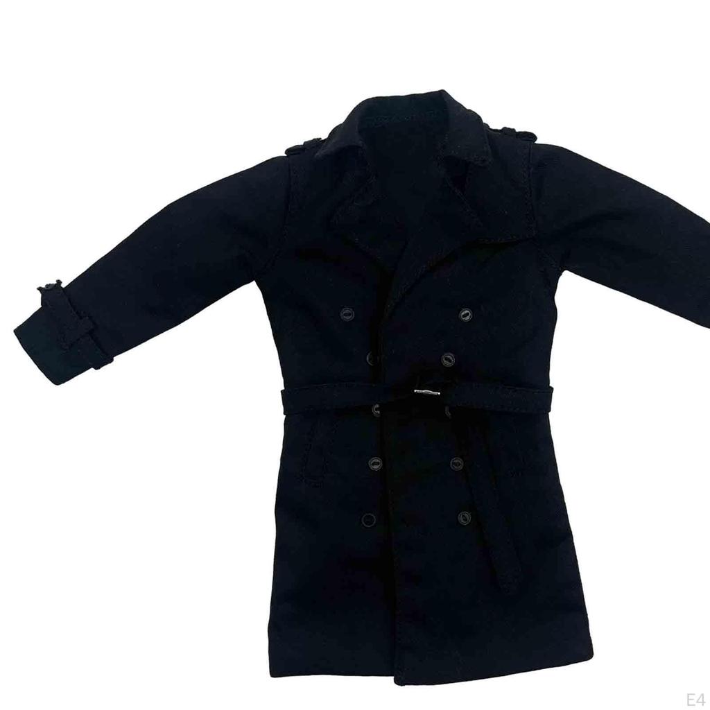 1/6 Trench , Handmade Doll Clothes Over, Miniature Clothing for 12" Model, Figures Dress Accs
