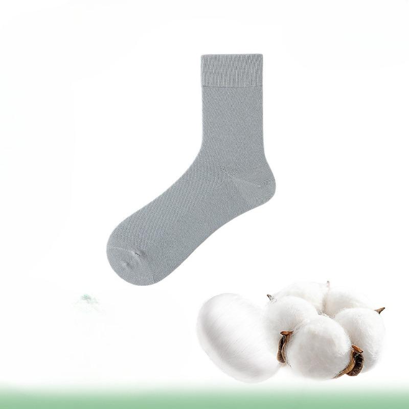 Chasang Silk Stockings - Men's Anti-odor, Antibacterial, Sweat-absorbing, Breathable, Thin Mesh Mid-Calf Socks