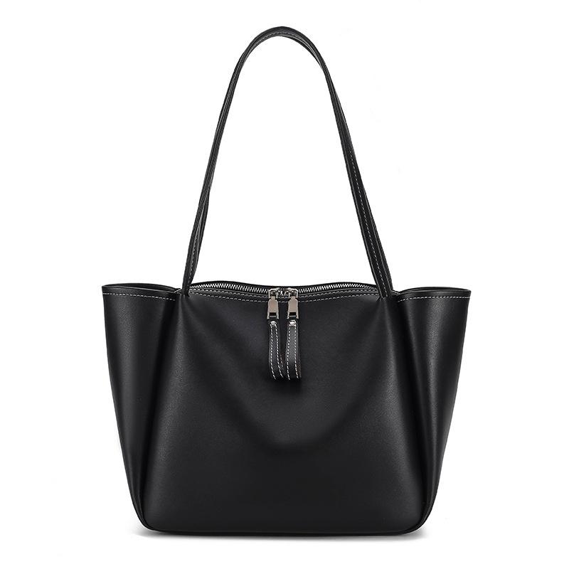 2023 New Fashion Women's Tote Bag Large Capacity Cross-border Soft Leather Shoulder Bag Street Style