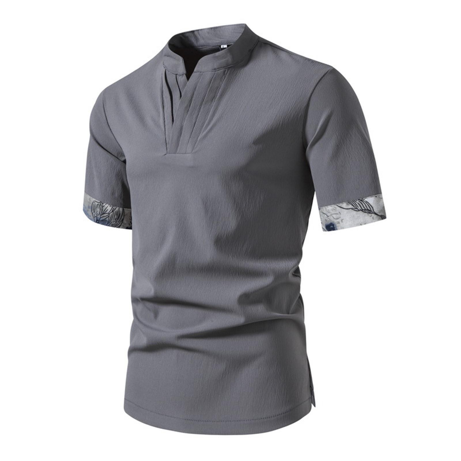 

Мужская футболка с короткими рукавами, модная повседневная футболка соответствующего цвета XL