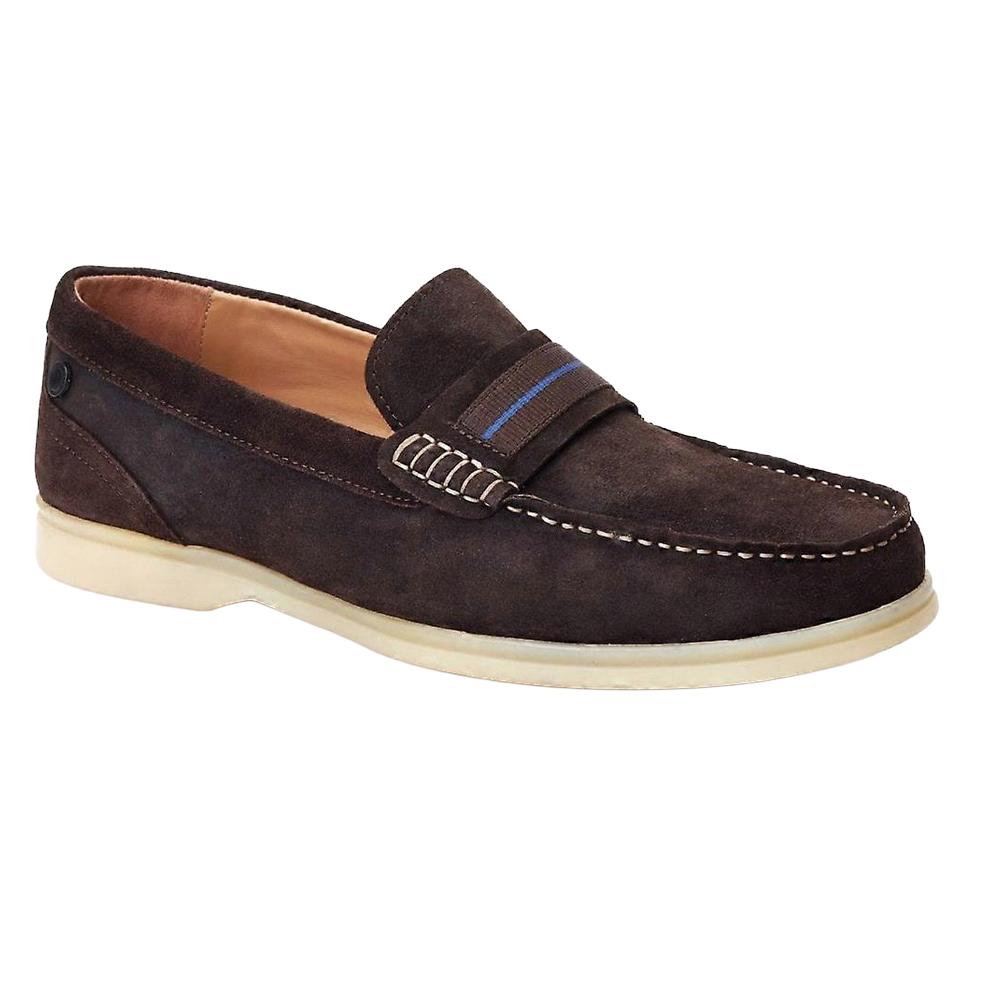 BASE LONDON Herren Drum Wildleder Slipper