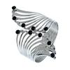 New Fashion Bracelet Fashion Feather Inlaid Diamond Metal Bracelet Fashion Jewelry