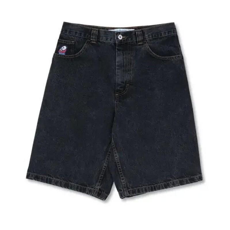 Mens Loose Fit Denim Shorts Hip Hop Embroidery American Style Youth Casual Short Jeans