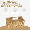 Dekorativer Taschentuchboxbezug Natur Serviettenhalter Langlebige Taschentuchbox für Wohnzimmer Schlafzimmer