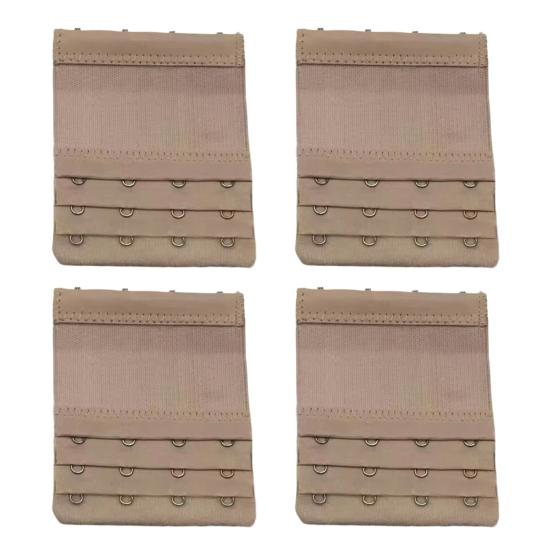 4Pcs Bra Extenders, Adjustable Bra Extenders 2 3 4 Hooks, Bra Band Hooks Replacement, Stretchy Bras Extension Straps for Pregnant Women