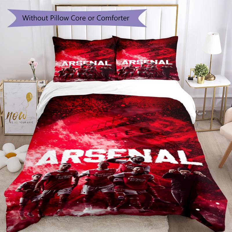 Arsenal Bedding Set Design for Guest Room Machine Washable Christmas Gift