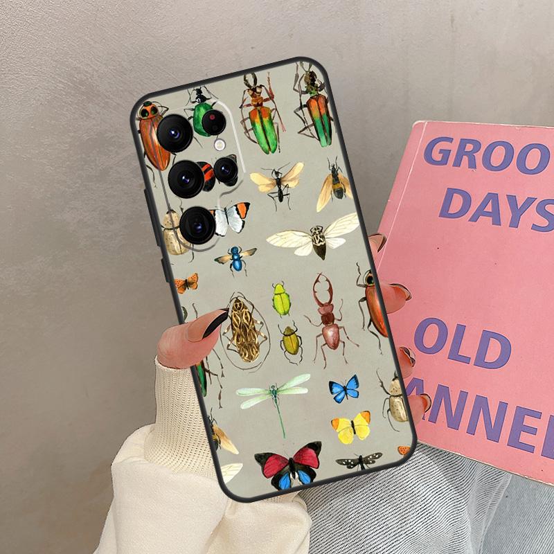 Beetles Insects Case For Samsung Galaxy S23 Ultra S22 Plus S21 Ultra S20 FE S9 S10 Note 10 20 Ultra Cover