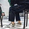 Męskie buty sportowe casualowe sneakersy w stylu ulicznym studenckie oversize czarne buty do skateboardingu