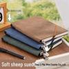 A5 Retro Tie-Up Sheepskin Leather Notebook: Soft Leather Journal for Office and Meetings