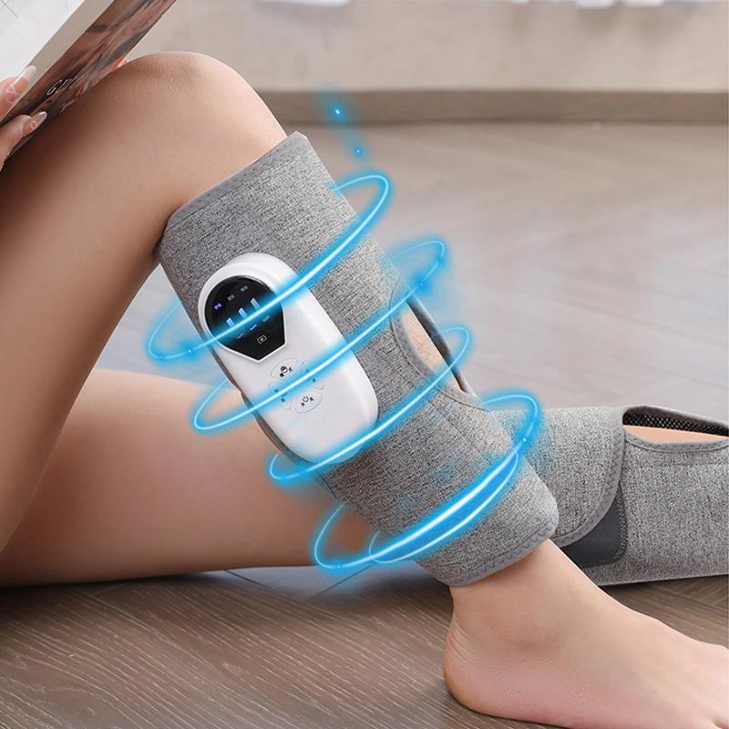 Massaggiatore Wireless per Gambe, Massaggiatore a Vibrazione con Compressa Calda per Polpacci e Vene, Impastamento Onda d'Aria Varici Strumento di Bellezza per Gambe