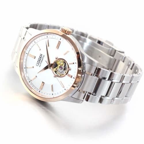 

Citizen Watch, Citizen Collection Mechanical Classical Line Open Heart NB4024-95A, Men s Silver