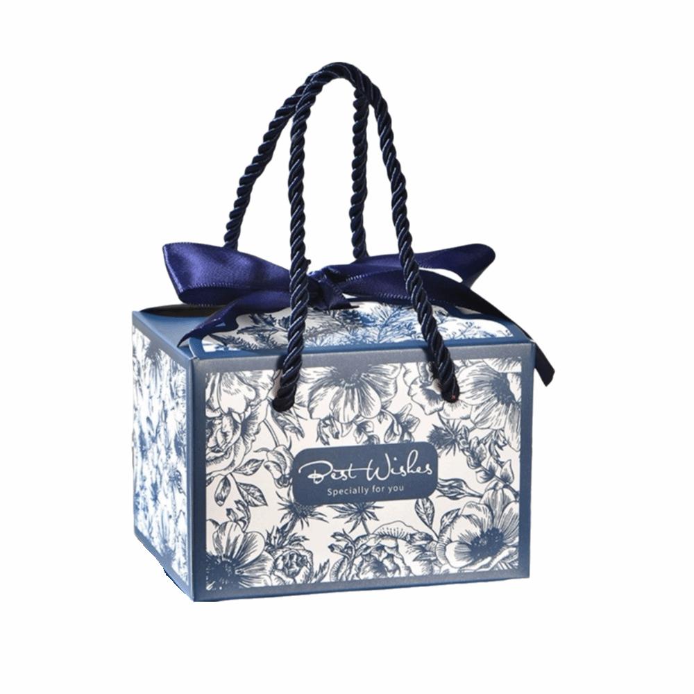 10pcs Bow Ribbon Wedding Party Paper Box Eco-Friendly Candy Box New Gift Packaging Box Goodies Gift