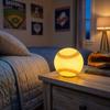 Softball Shaped Night Light for Bedroom Desk Bedside Decor, Cute Baseball Ball Lamp