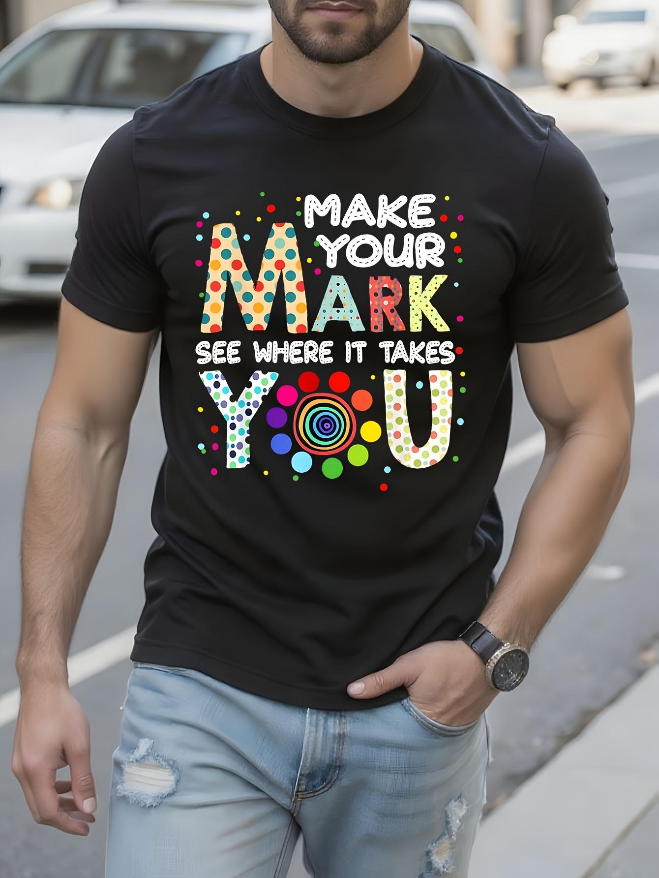 Make Your Mark And See Colorful Polka Dot Men Women Tshirt L