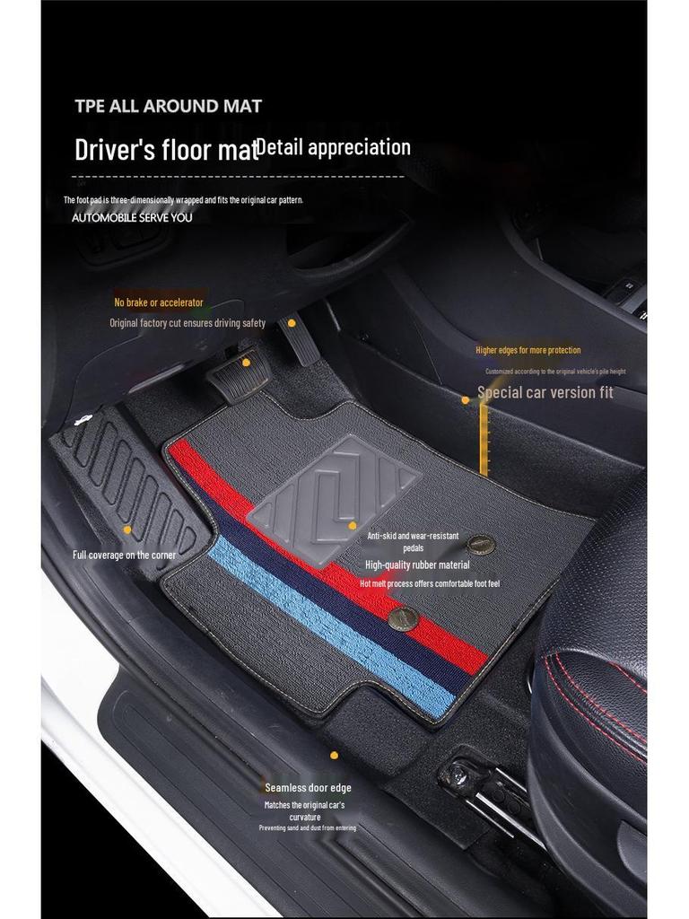 Non-slip, Waterproof, Wear-resistant TPE Car Floor Mats for Dongfeng Fengshen, Foton, Fengguang Models