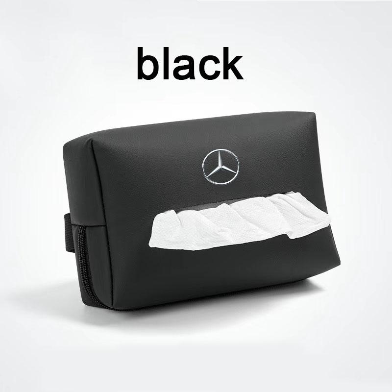 

Car tissue bag,with fixed belt,car practical paperbag,interior supplies,car accessories,for mercedes-benz CLA CES CLS SLK GLK чёрный