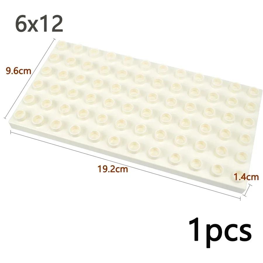Double Sided Plate Creative Large Particle Double Floors Building Block BasePlate DIY Bricks Compatible Big Size Kid Toy Duploes