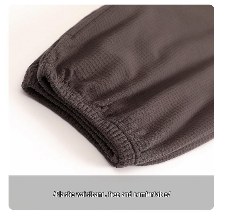 Herren Casual Koreanischer Stil Langarm Pyjama - Reine Baumwolle, Geeignet für Frühling, Herbst und Winter.