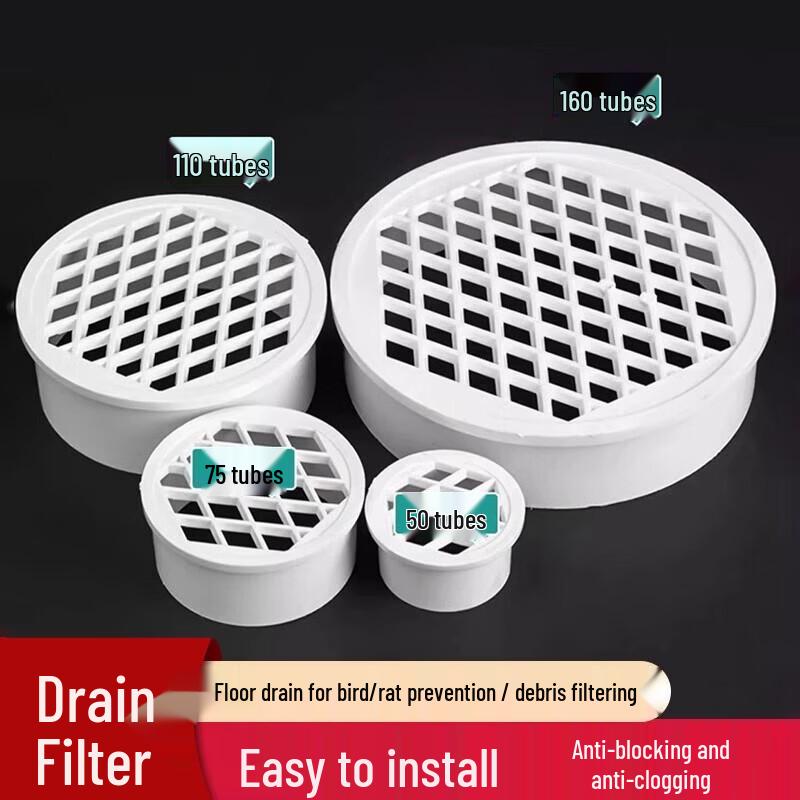PVC Inner Plug Floor Drain with Filter Mesh
