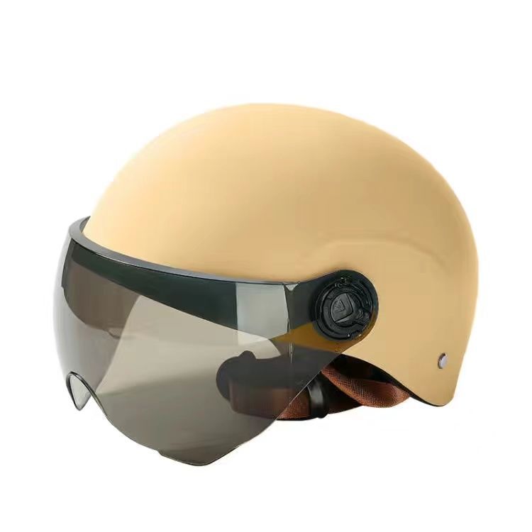 Electric Car Helmet for Women, Cute An Men's Four-season Universal Half-helmet for Summer Sun Protection