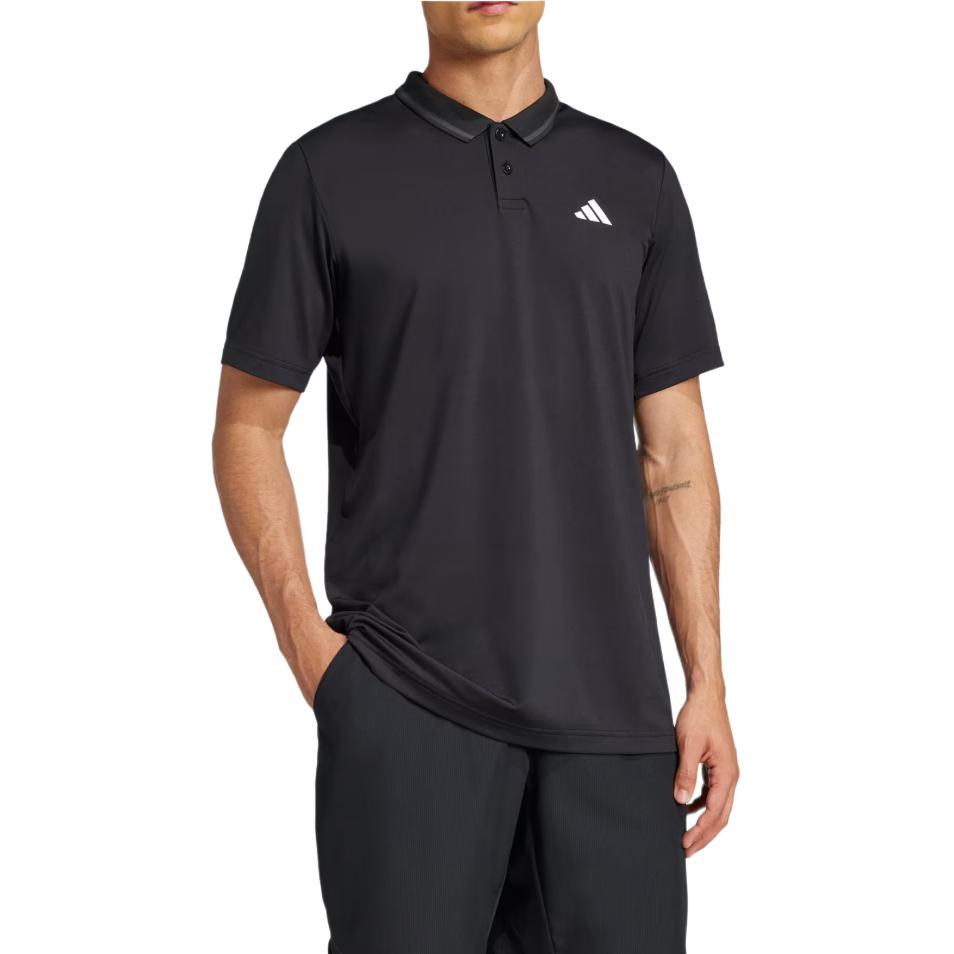 adidas Πόλο με Λογότυπο Ανδρικά Μπλούζες Μαύρο JF8424