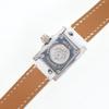 HERMES Medor lock Watches ME2.112 Triple Tour White WhiteDial Stainless Steel/leather Quartz Analog display Women Used