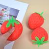 1/2/3/4Pcs Red Strawberry Stress Ball Realistic Mini Strawberry Squeeze Fidget Toy Stretchy TPR