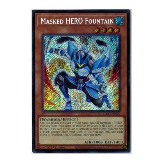 Used Yu-Gi-Oh!/English version/North American version/M HERO Fountain/Masked HERO Fountain/Secret/1st Edition/Battles of Legend: Glorious