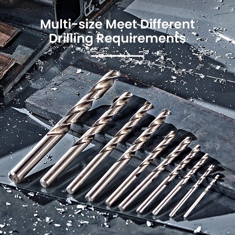 Bosch HSS-G Metal Drill Bits Twist Drill Bit Kit High Speed Steel HSS-G Kit Match With Bosch GSR/GBM/GSB Series Power Tools