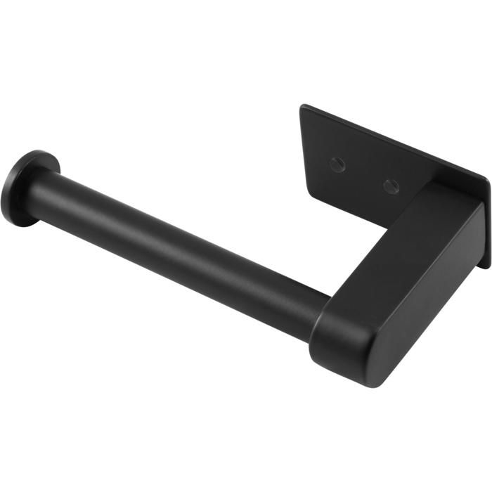 CORNAT Porte-papier hygiénique, noir, adhésif/vis 3M