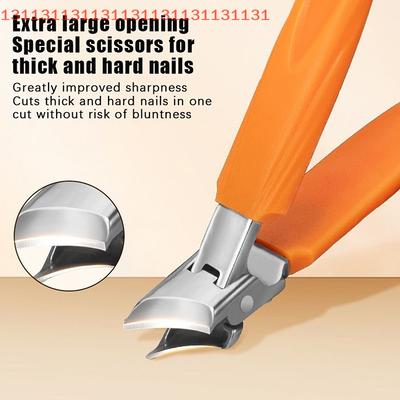 Anti-splash Nail Clippers Large Size ABS Stainless Steel Toenail Cutter Diagonal Pliers Manicure Tools Household Nails Art Tool