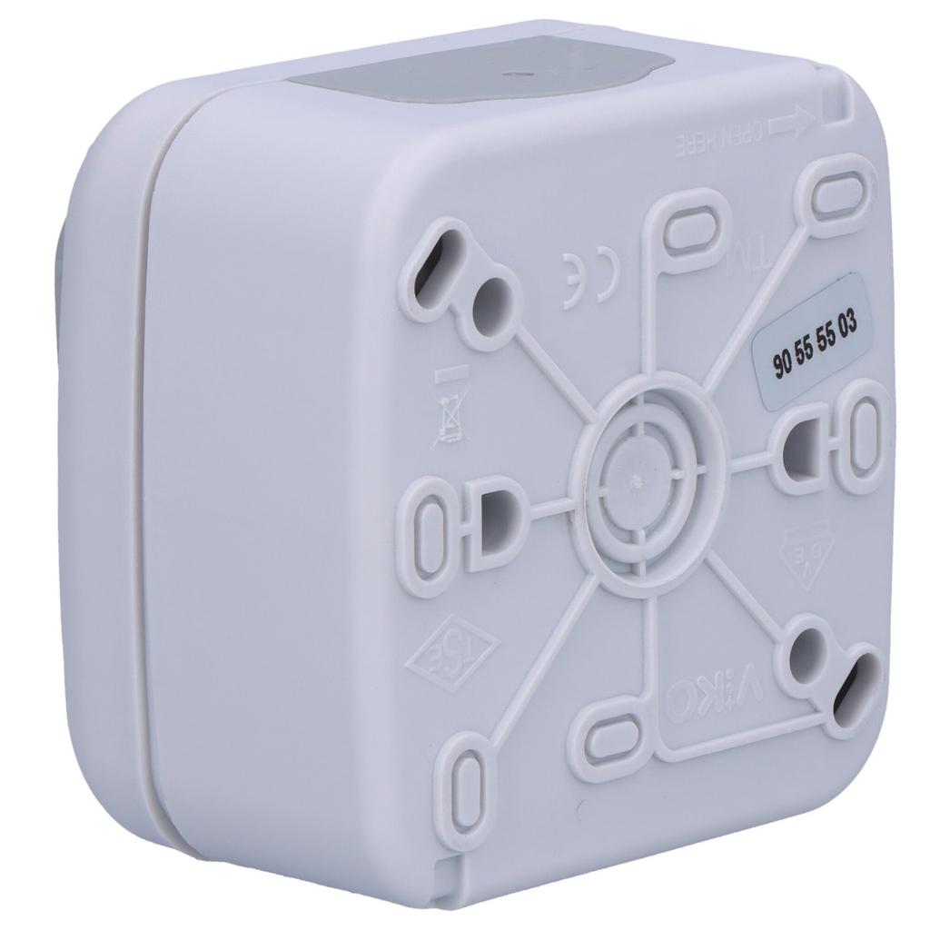 Normally open switch with "LIGHT" symbol IP54, gray PALMIYE